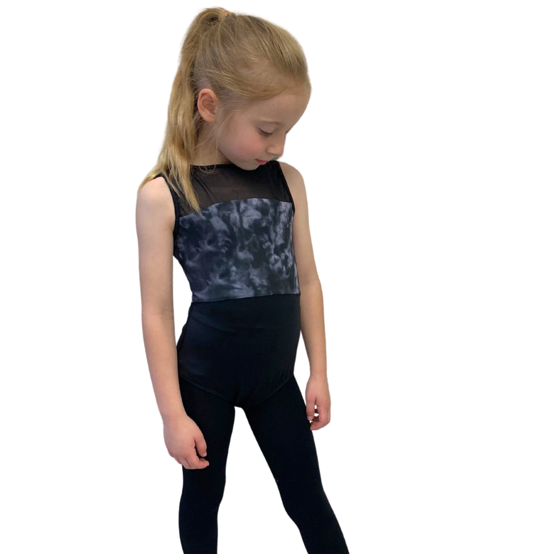 Mirella High Neck Watercolor Leotard M483C The Cinnamon Tree Dance Shop